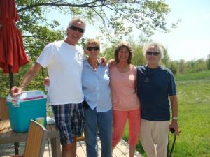 With my siblings today. From left - John, Holly, Laurie and me.